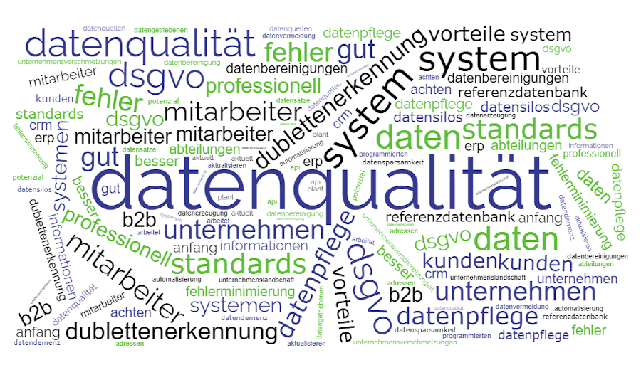 Wortwolke Datenqualität